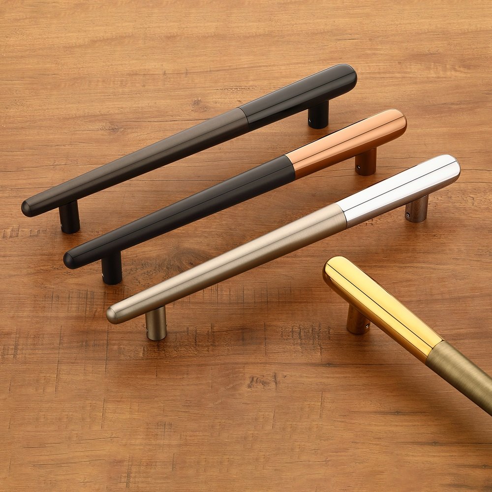 HARMONUS Stainless Steel Premium Designer Door Pull Handle, Modern Rectangular Wood-Accent Metal Hardware for Main Doors, Wooden Doors, and Office Entrances (Multiple Finishes) – HS-1215.
